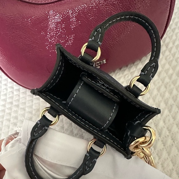 NWT | COACH North/South Mini Tote Bag Charm | Cherry Print - Picture 13 of 14